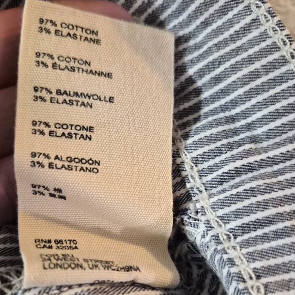 Free People High Waisted Pinstripe Pants Size 25 - Picture 6 of 7